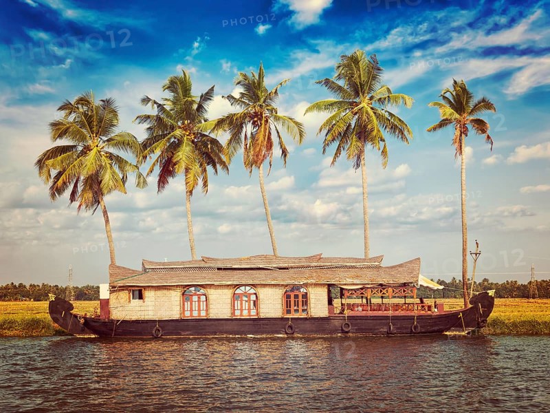 Kerala India tourism travel concept background