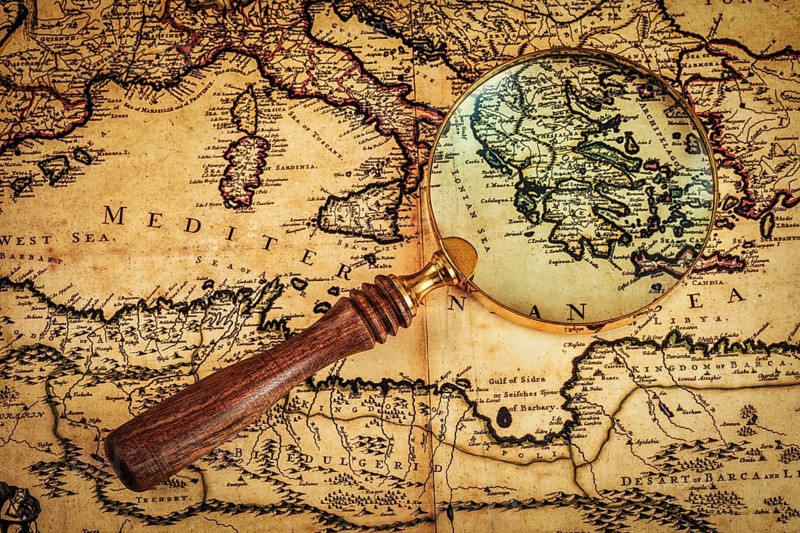 Travel geography navigation concept background