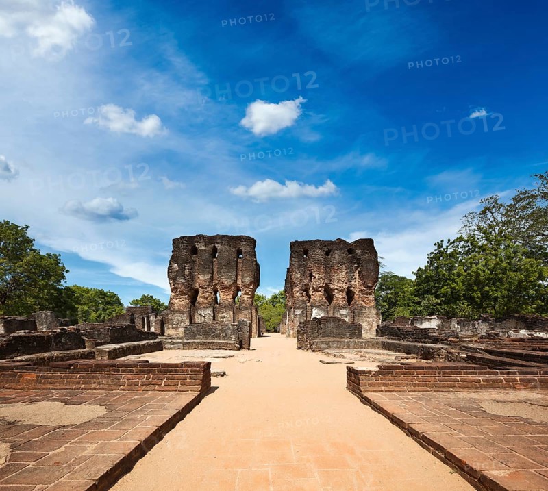 Ancient Royal Palace ruins. Pollonaruwa