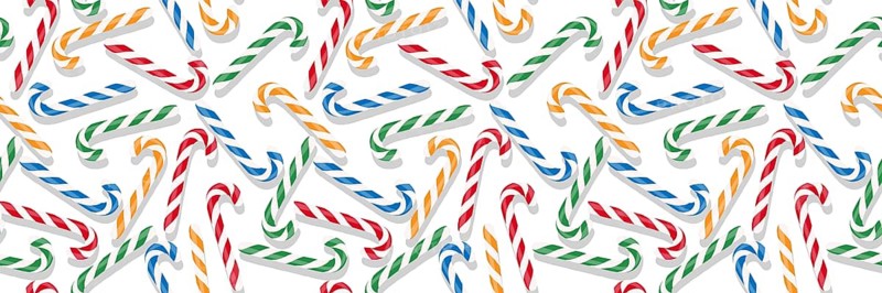 Candy cane Christmas pattern
