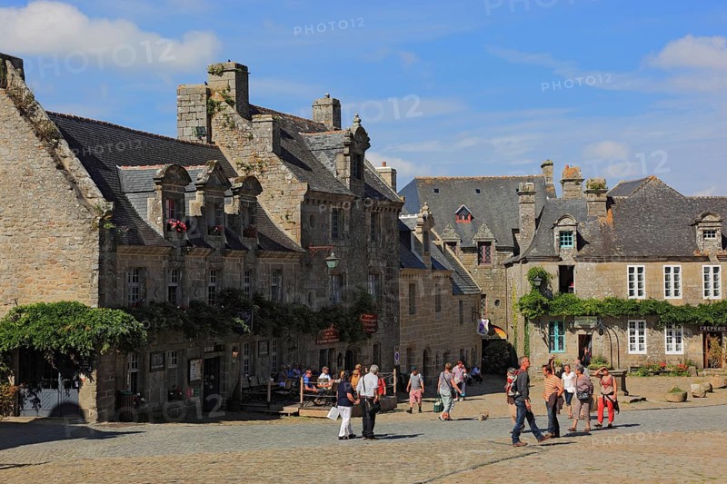 In the medieval village of Locronan