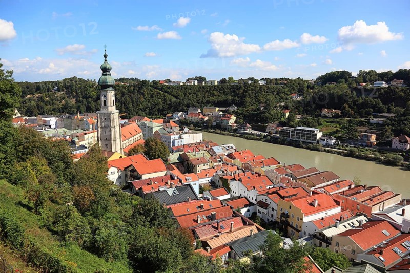 Old town and Salzach river