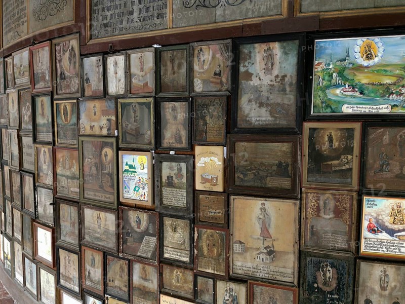 Votive tablets in the circuit around the Chapel of Grace in Altoetting