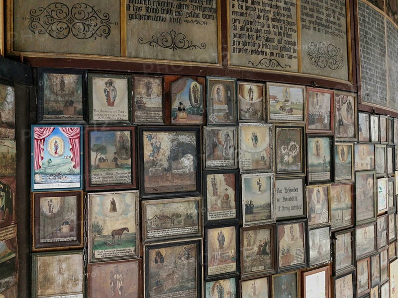 Votive tablets in the circuit around the Chapel of Grace in Altoetting