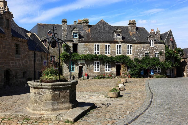 Houses in the medieval village of Locronan