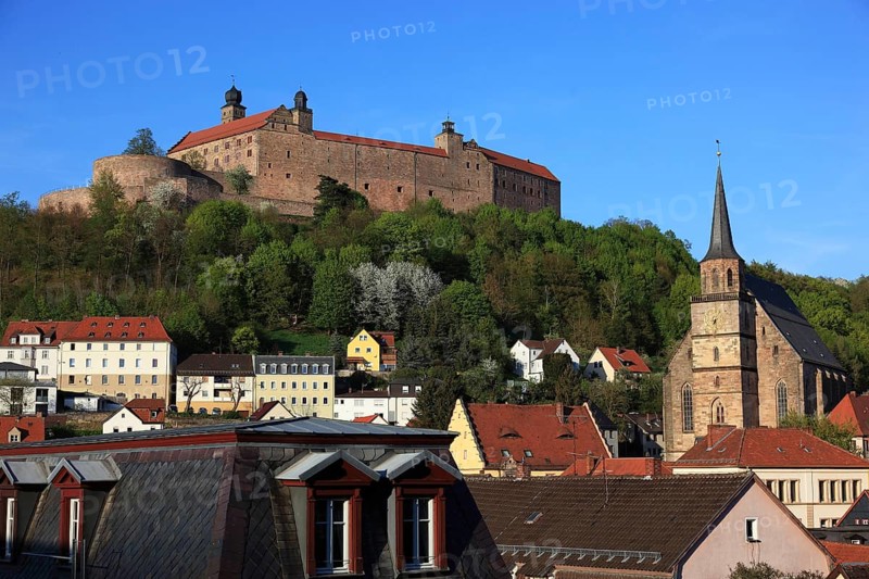 Old town and Plassenburg and Petrikirche of Kulmbach