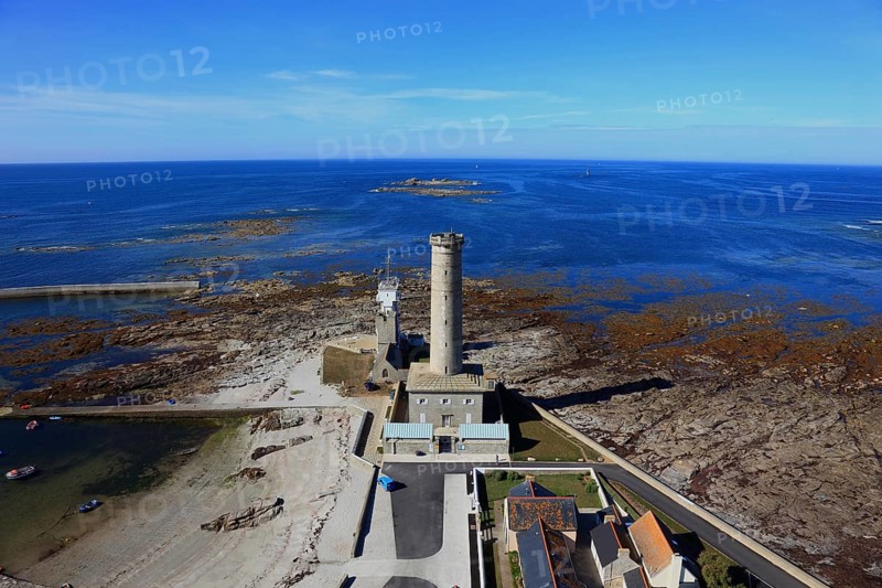 View from the lighthouse Phare Echmuehl to the lighthouse Vieille tour