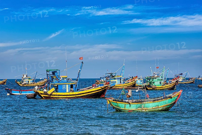 Fishing boats in Mui Ne