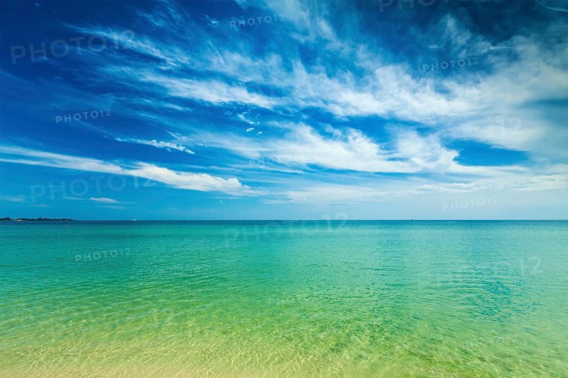 Sihanoukville beach with beautiful sky cloudscape