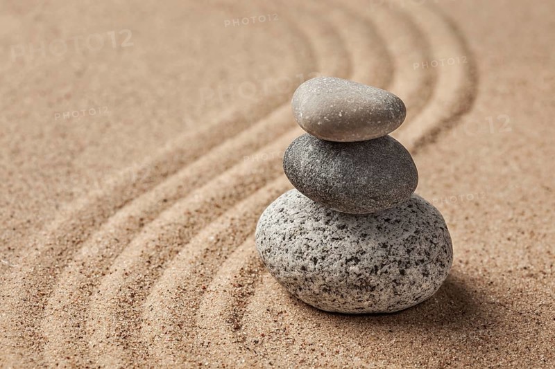 Japanese Zen stone garden