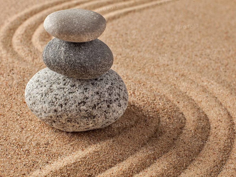 Japanese Zen stone garden