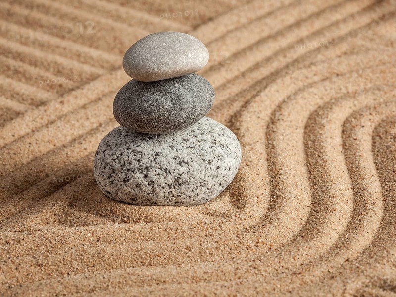 Japanese Zen stone garden
