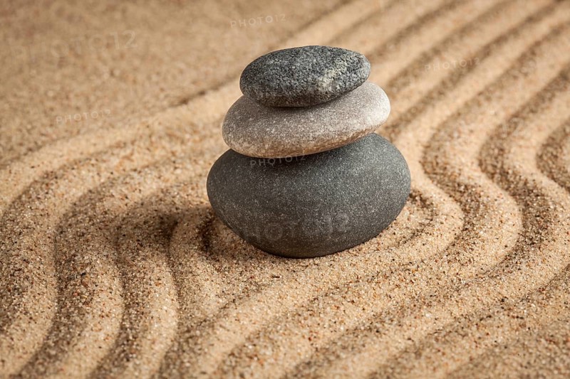 Japanese Zen stone garden