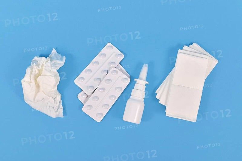Top view of nasal spray bottle