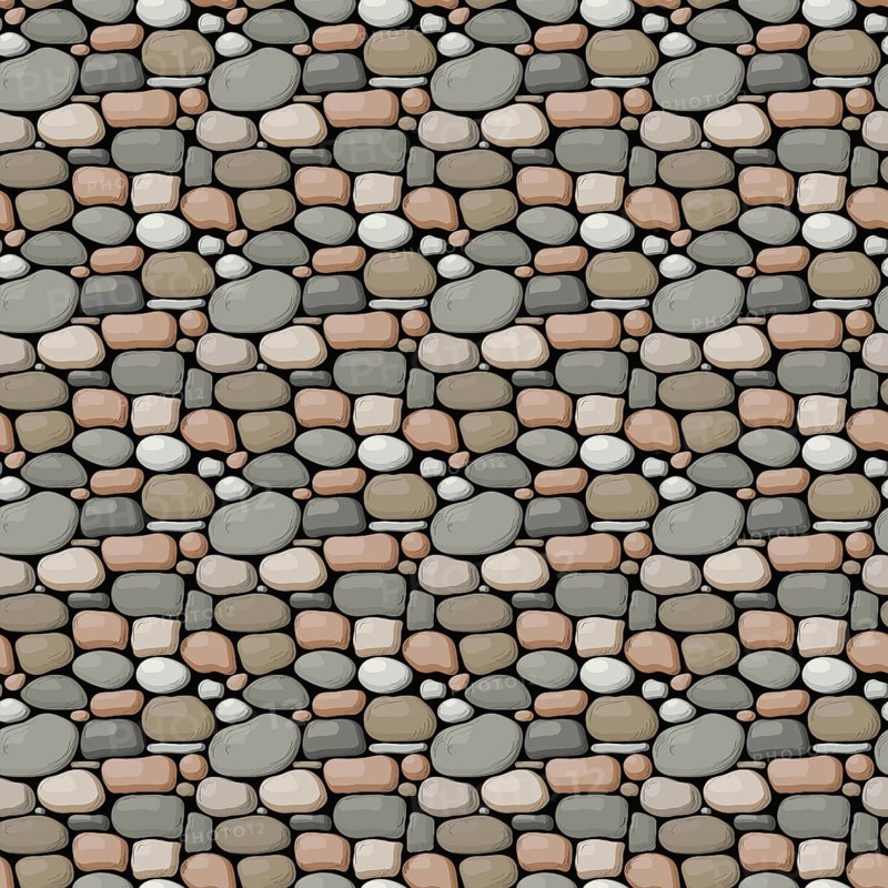 Seamless vector stone wall pattern design
