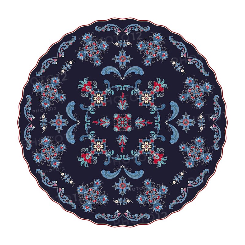 Norwegian Rosemaling design element