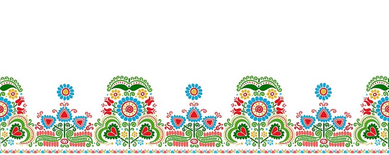 Hungarian vector embroidery pattern for borders