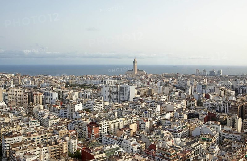 City view with Hassan II Mosque