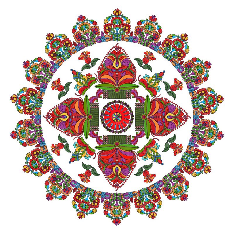 Hungarian folk motif