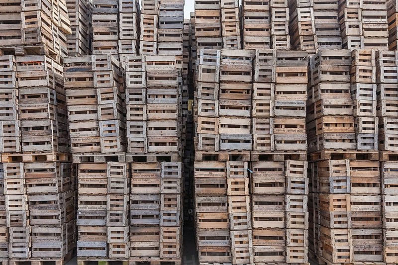 Wooden crates