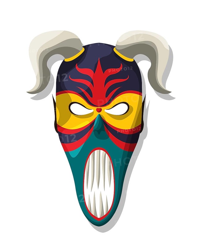Scarry tribal mask