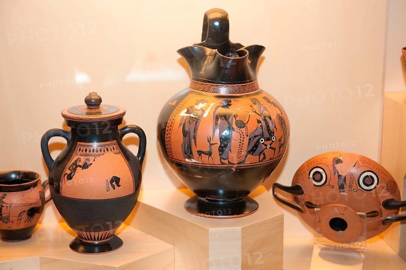 Collection of antique vases