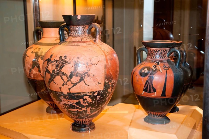 Collection of antique vases