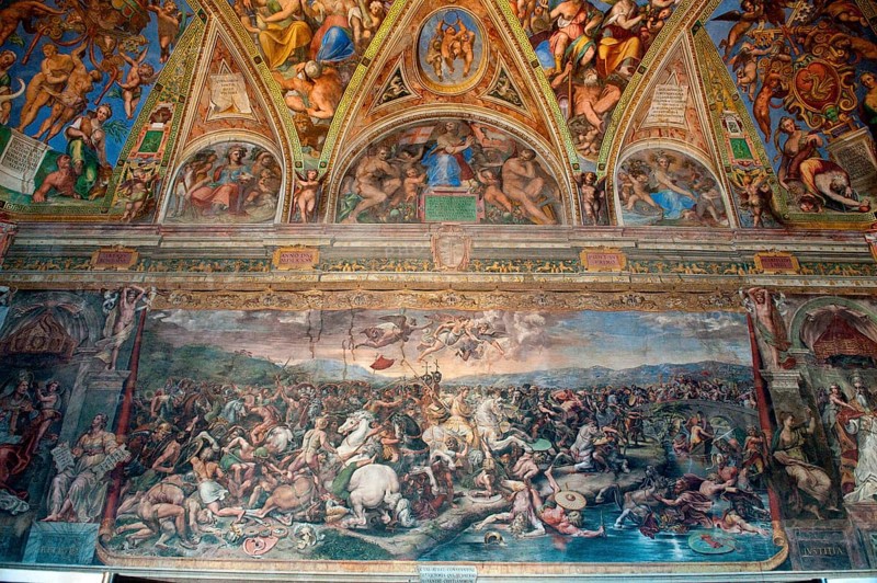 Ceiling Painting Battle of Milvian Bridge