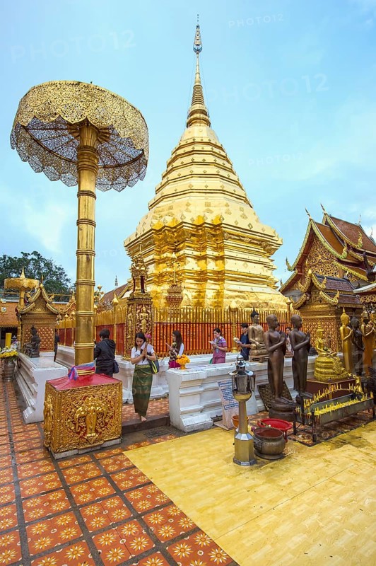 Golden Chedi at Wat Doi Suthep