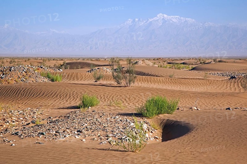 Taklamakan Desert and Himalayan Mountains