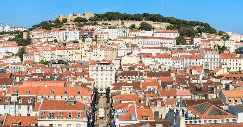View over Lisbon and the Castelo Sao Jorge