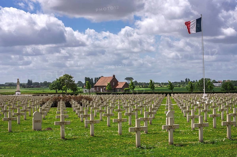 Saint-Charles de Potyze Cemetery for French soldiers of the First World War in Ieper