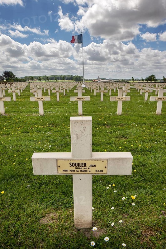 Saint-Charles de Potyze Cemetery for French soldiers of the First World War in Ieper