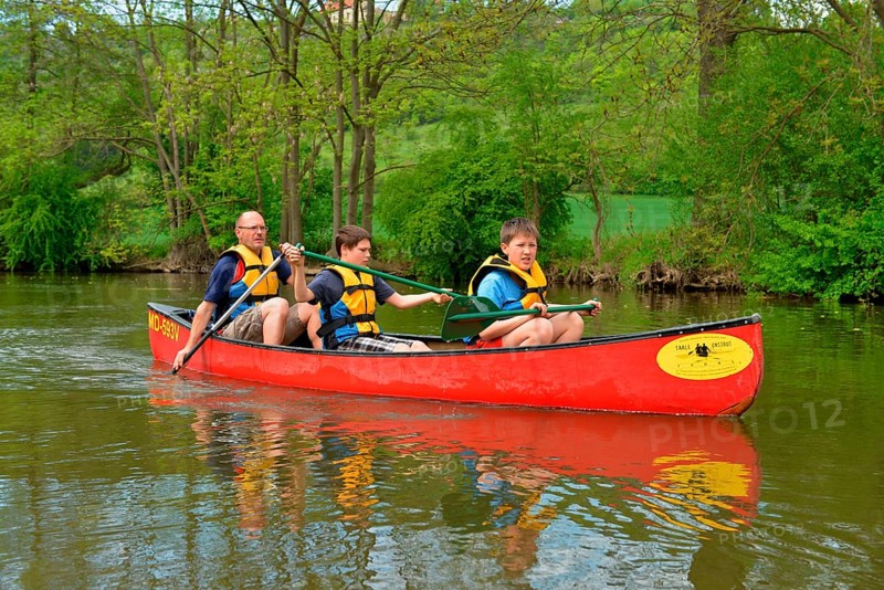 Canoeing on the Unstrut