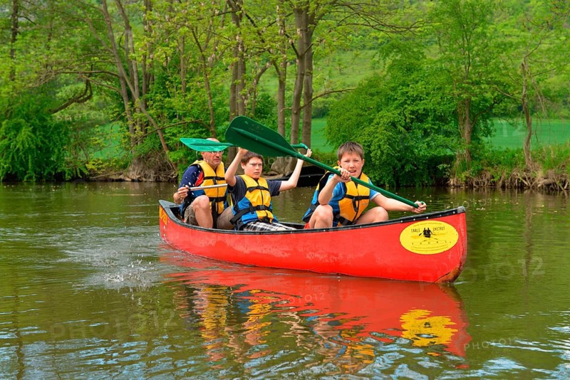 Canoeing on the Unstrut