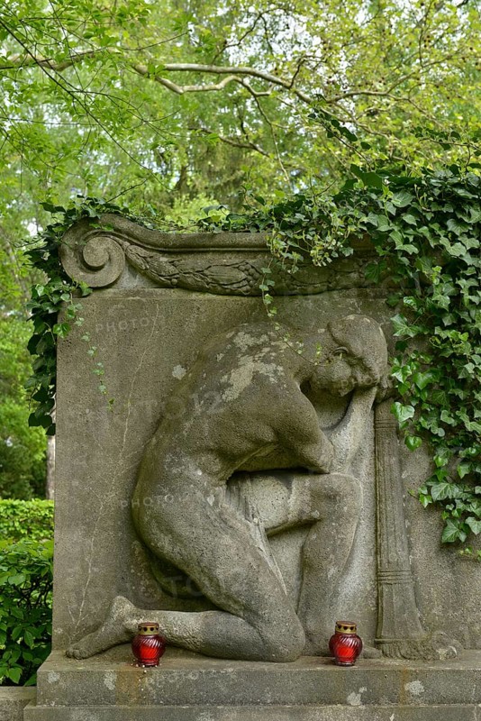 Mourning figure
