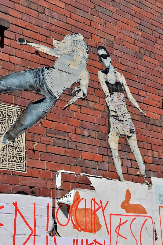 Adhesive graffiti