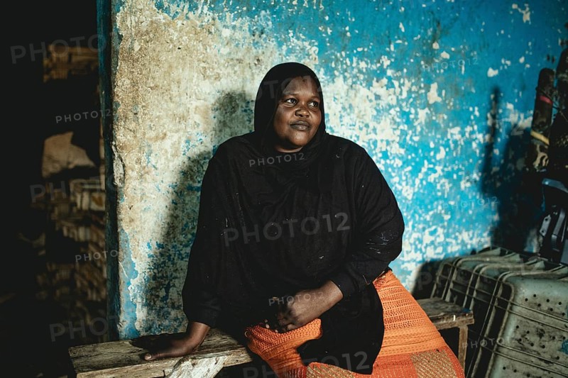 Fishmonger Fatou Geij in her shop