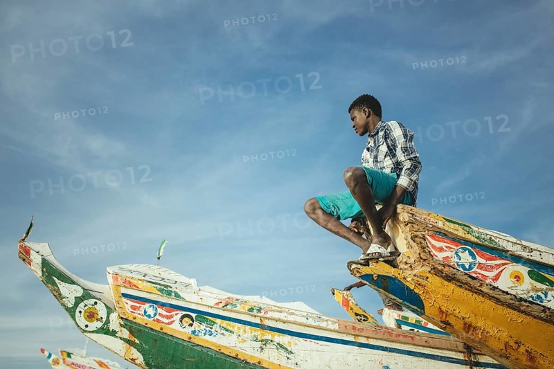 Traditional wooden fishing boats