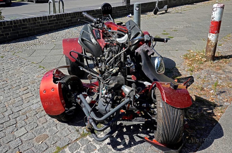 Total loss of a quad bike