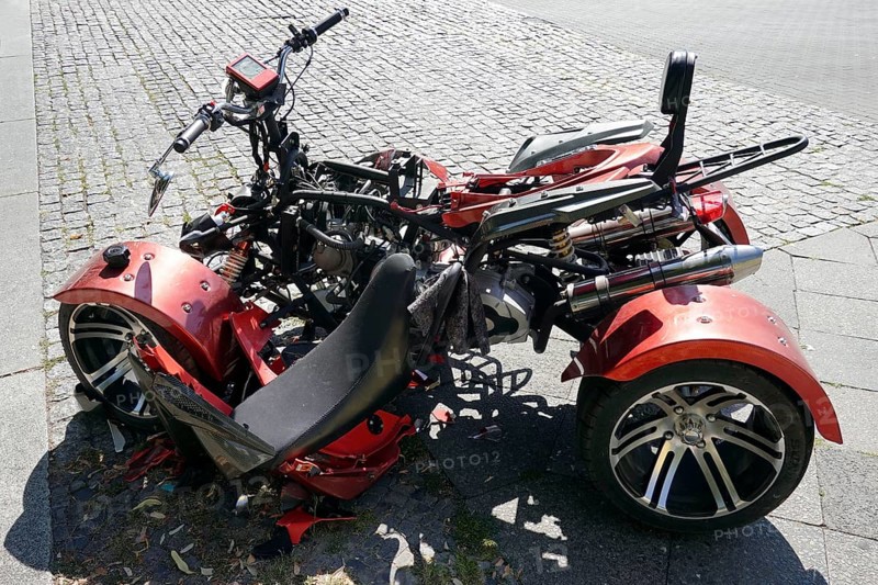Total loss of a quad bike