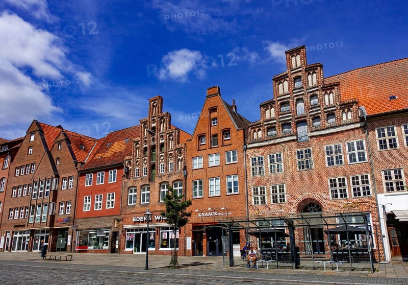 Brick houses on the square Am Sande