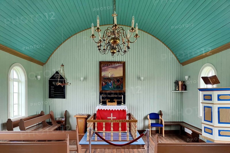 Interior of the church in Bakkagerdi