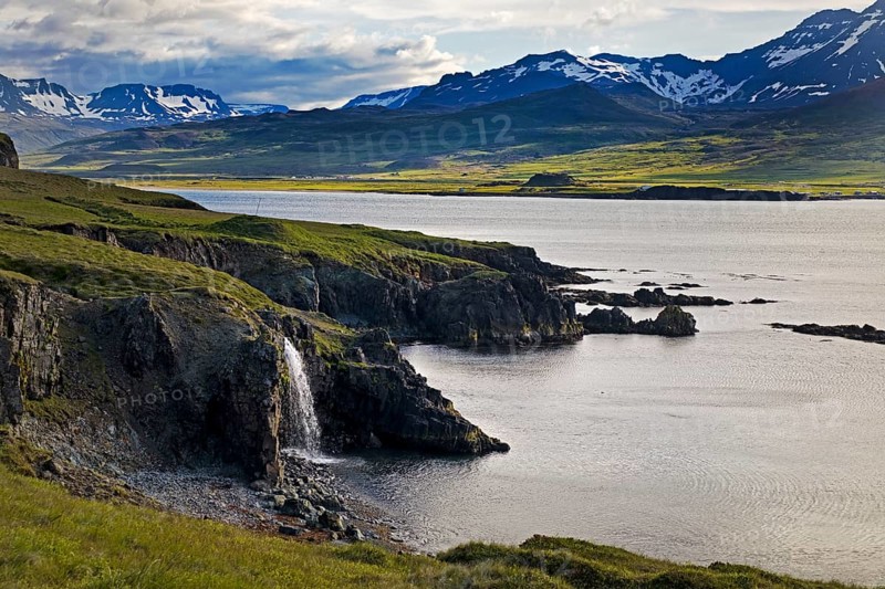 Small waterfall in Borgarfjoerdur