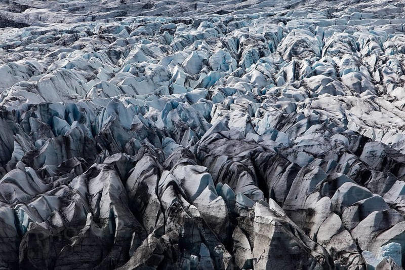 Flaajoekull glacier tongue