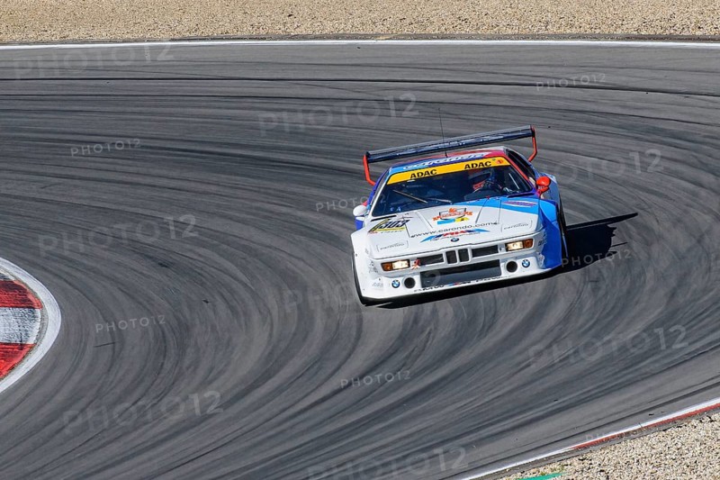 Historic race car BMW M1 at car race for classic cars Youngtimer Classic Cars 24-hour race 24h race