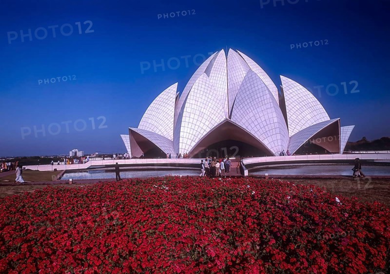 The Lotus temple Bahai house of Worship in New Delhi