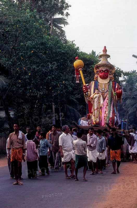 Hanuman chariot in Bharani festival