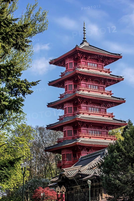 The Red Japanese Tower