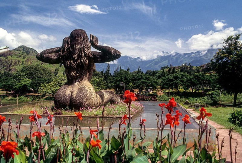 Statue of Yakshi in Malampuzha garden near Palakkad Palghat